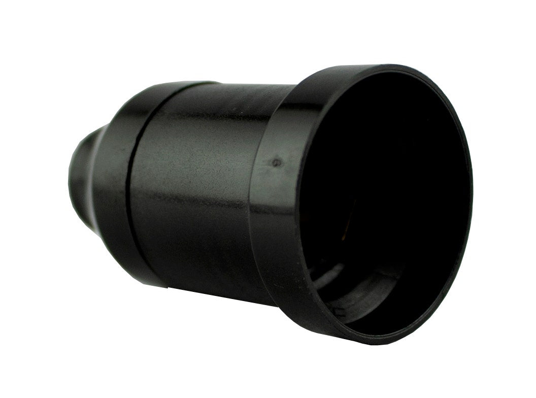 Portalampara E-27 Resina Negro Mec