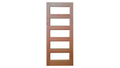 Puerta Oregon Lanalhue Con Vidrio Templ 70 X 2mt