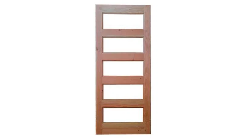 Puerta Oregon Lanalhue Con Vidrio Templ 70 X 2mt