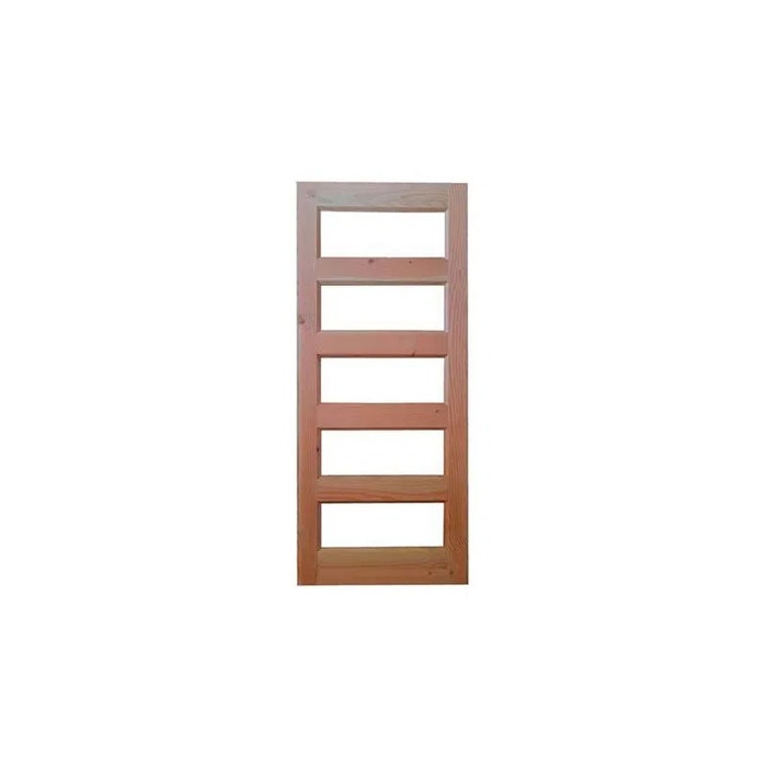 Puerta Oregon Lanalhue Con Vidrio Templado 90x2 Mt