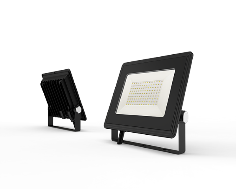Proyector Led Smd 100w 6500k Negro B&P