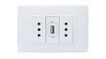 Enchufe Embutido Doble + Usb A Luzica Bticino