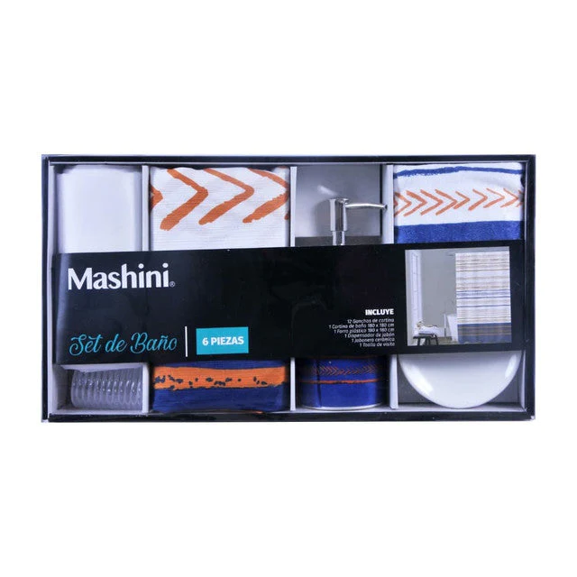 Set Cortina 6 Pzs Encino Caja Mashini