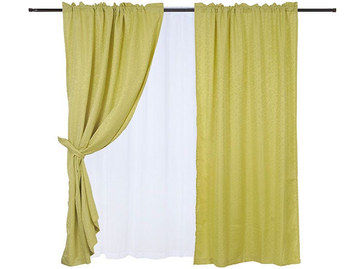 Set Cortina 8 Pzs Argolla Leticia Pistacho Mashini