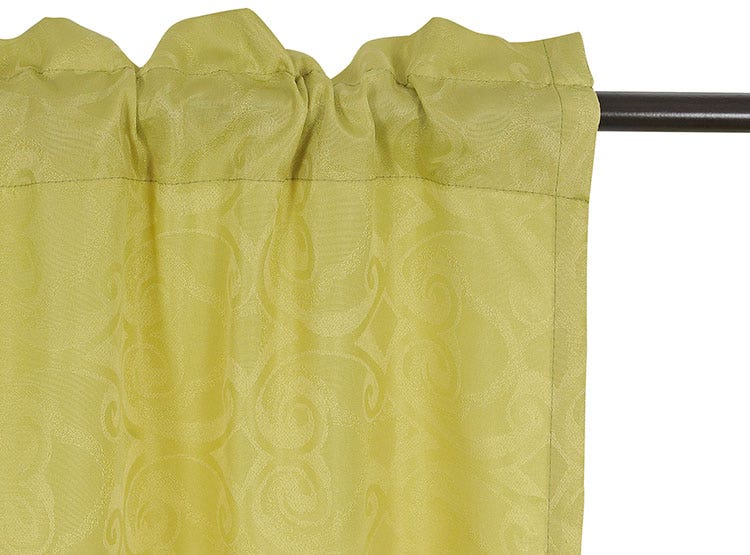 Set Cortina 8 Pzs Argolla Leticia Pistacho Mashini