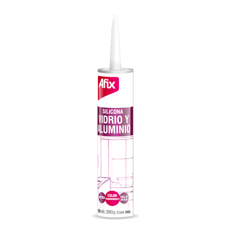 Silicona Vidrio-aluminio 300 Ml Transparente