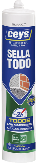 Silicona Neutra Sellatodo Blanco 280ml Ceys