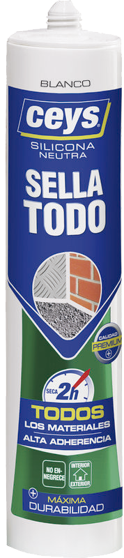 Silicona Neutra Sellatodo Blanco 280ml Ceys