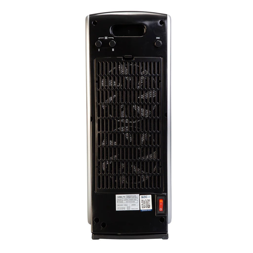 Termoventilador Ceramico Curve 2000w Negro Airolit