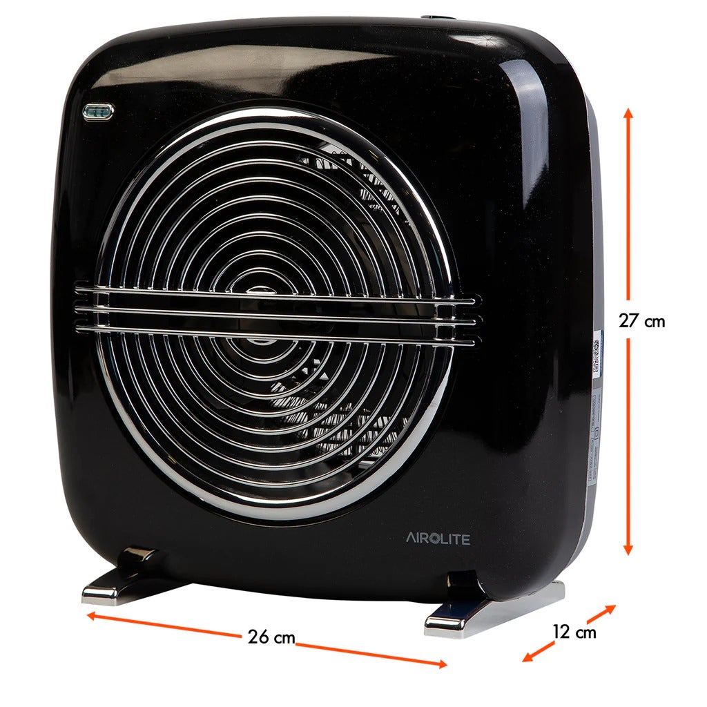 Termoventilador Vintage Retro 2000 Negro Airolite