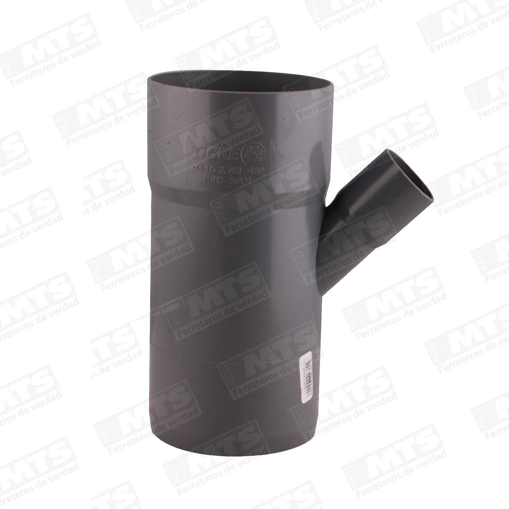 Vee Pvc Sanitario Gris 110 x 40 mm Tigre