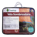 Vela Sombra Triangular 5 X 5 X 5 Beige C/ Kit Ancl