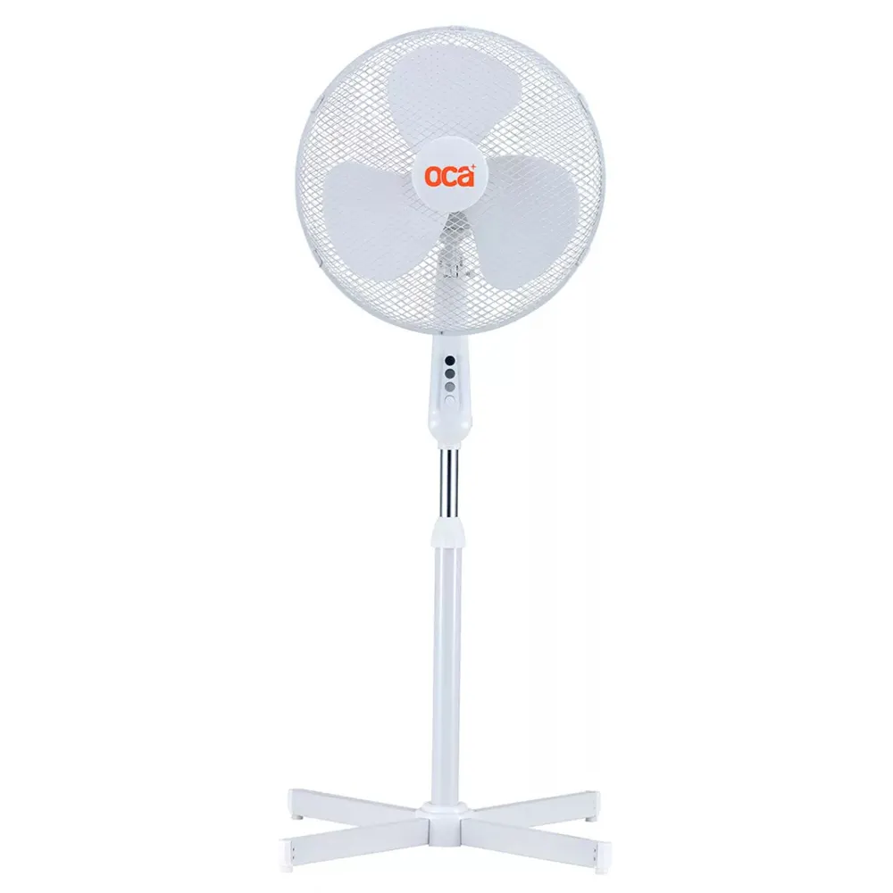 Ventilador Pedestal 16" S/control Remoto Blanco