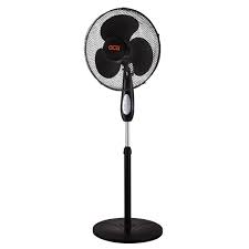 Ventilador Pedestal 16" C/control Remoto Negro