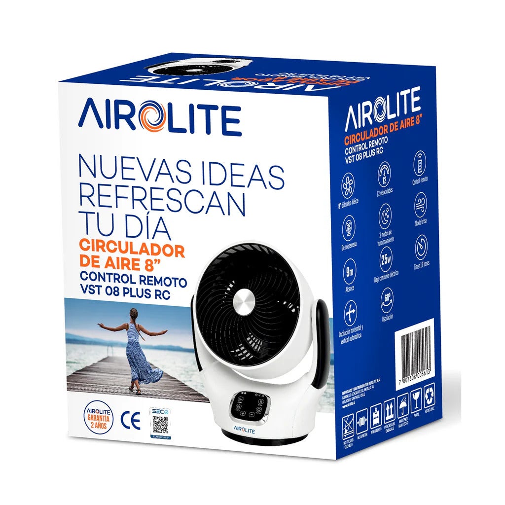 Ventilador De Sobremesa Vst08 8" Airolite