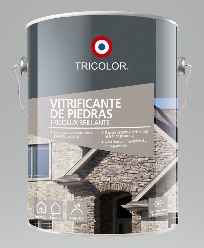 Vitrificante Piedras Tricolux Brillan Gl Tricolor