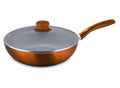 Wok Montecarlo 30cm Titanio Salmón Doral
