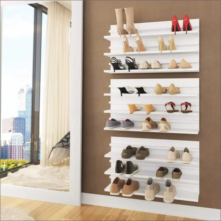 Zapatera Pared Blanco 68x38.5x17.5 Tecnomobili (sin Armar)