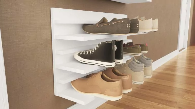 Zapatera Pared Blanco 68x38.5x17.5 Tecnomobili (sin Armar)