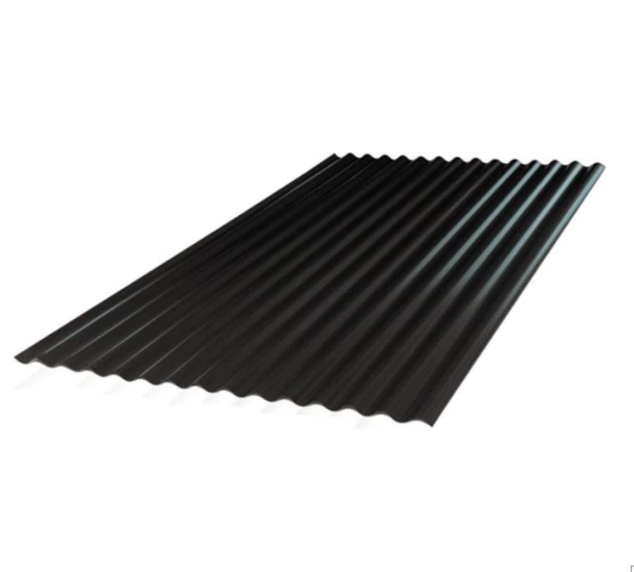 Zinc Acanal Pp 0.35x851x2mt Negro Ral 9017 Villalb