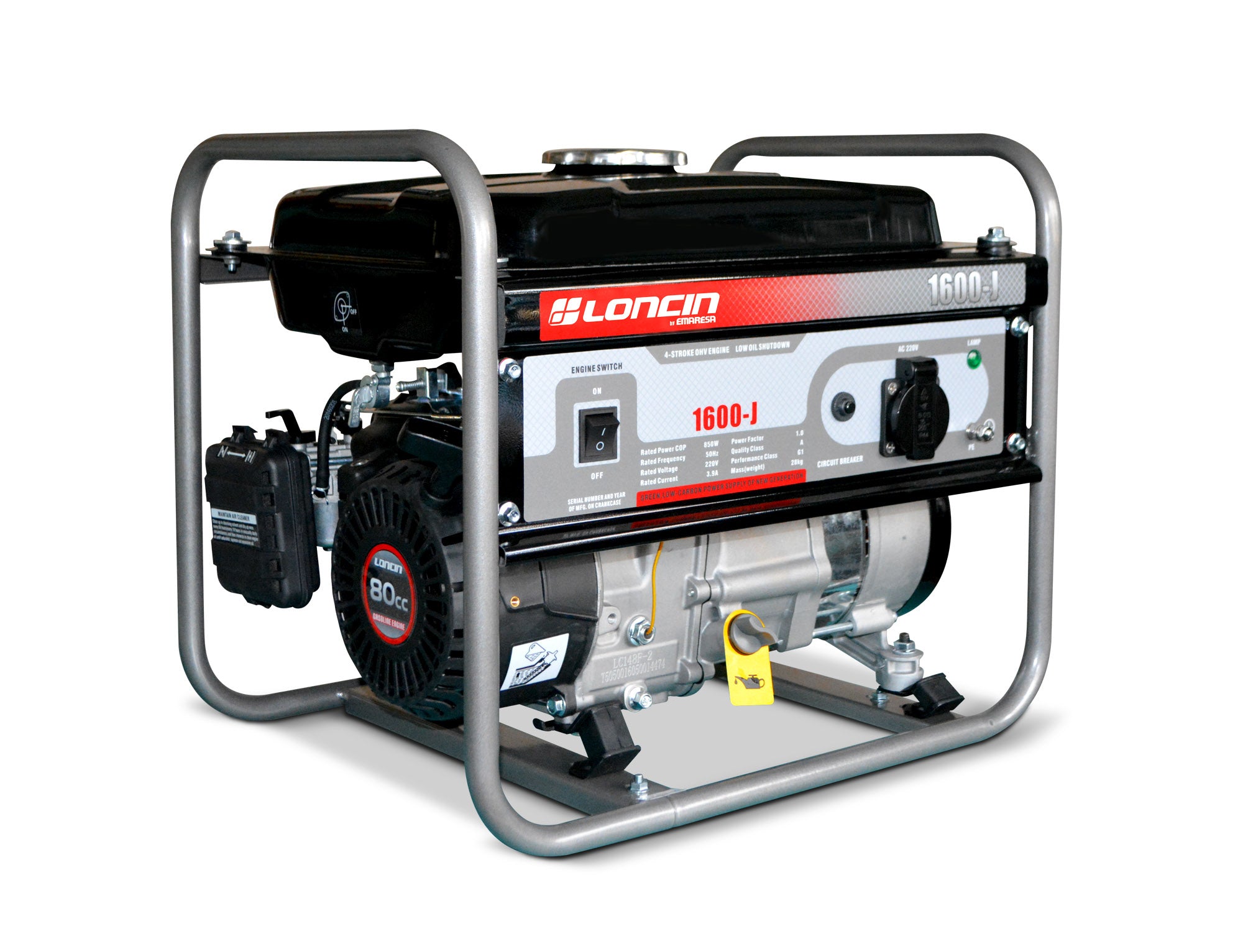 GENERADOR GASOLINA 1.6KWA LC1600J LONCIN