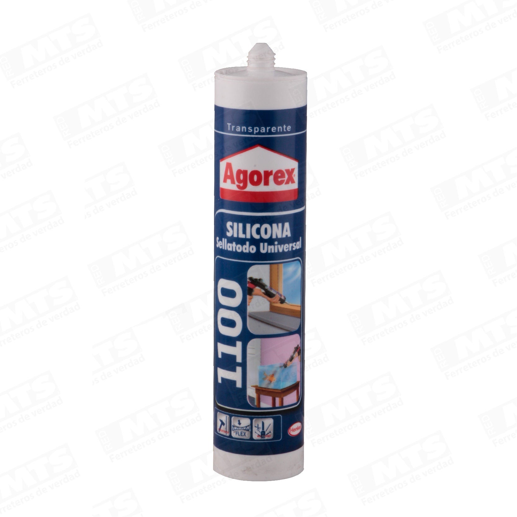 Silicona 1100 Transparente 300ml 
 Agorex
