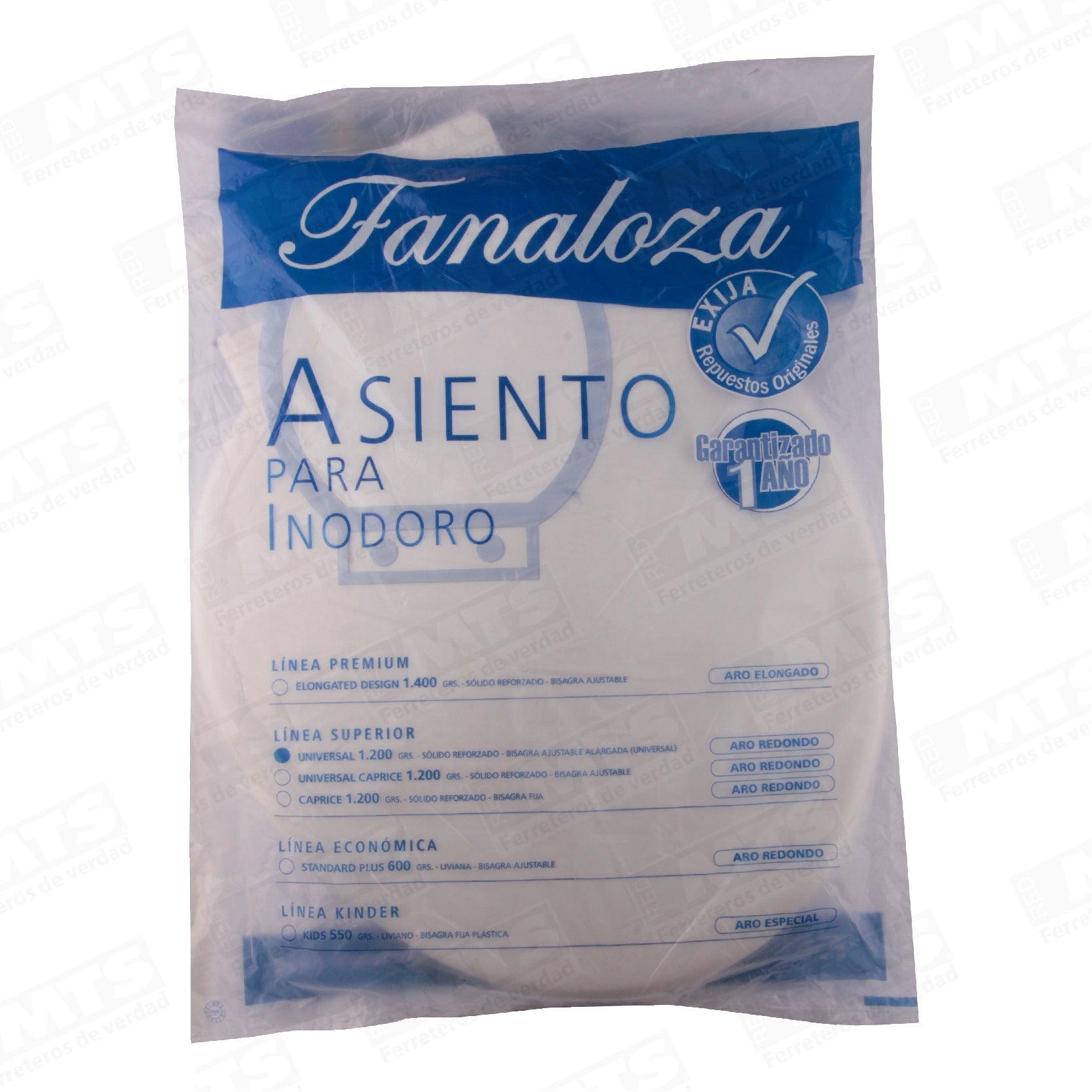 Asiento Wc Universal Blanco Fanaloza (1200)