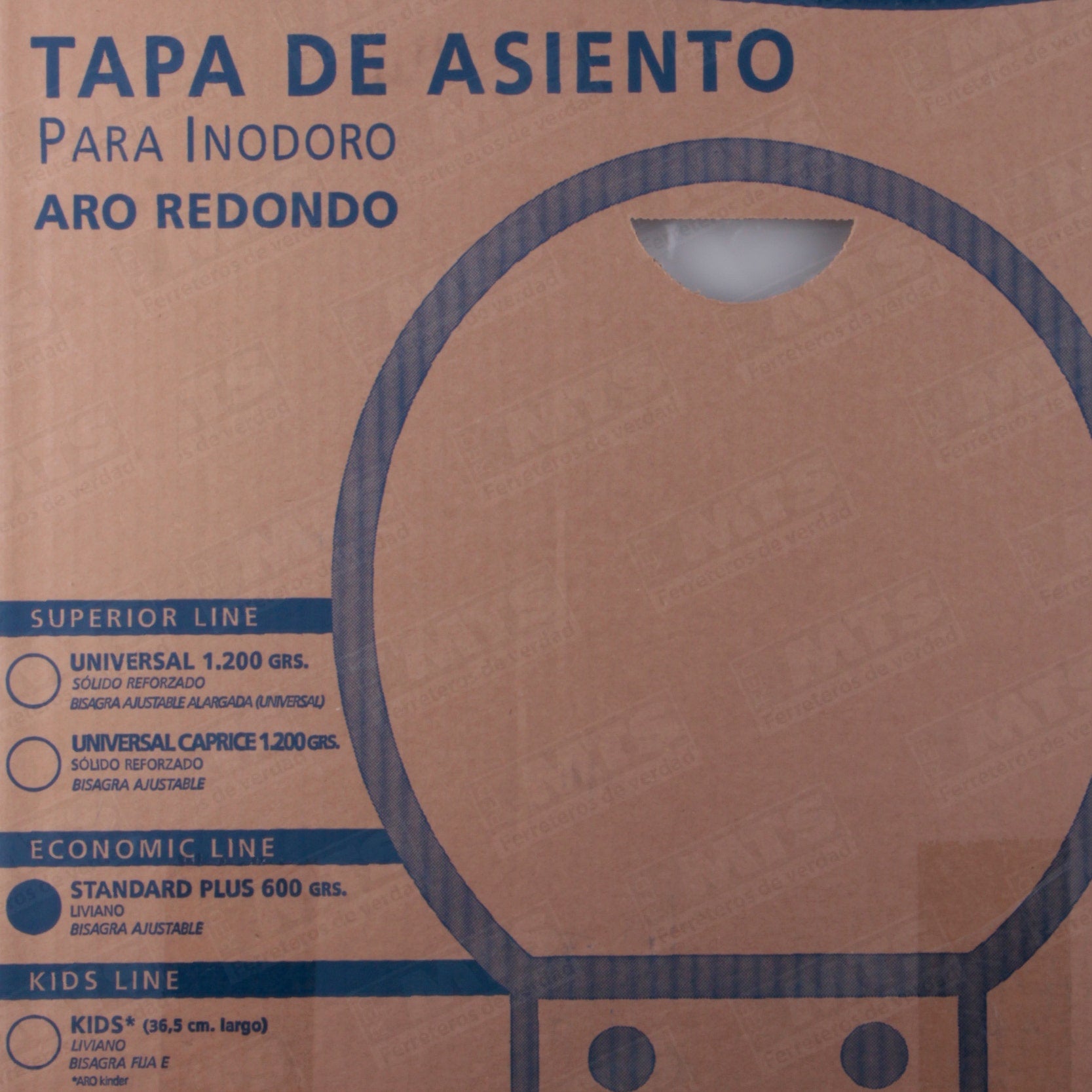 Asiento WC Estándar Plus Blanco Fanaloza